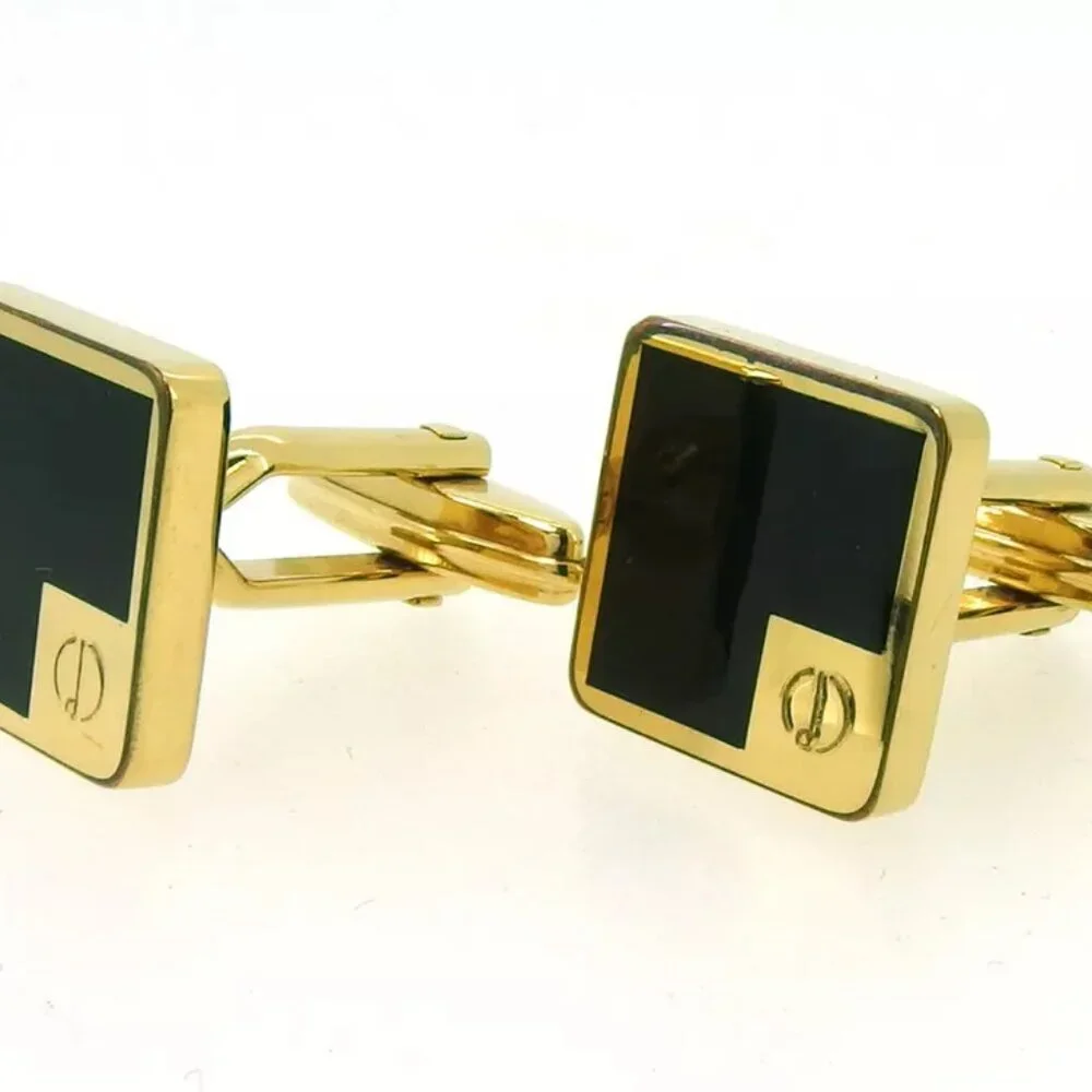 dunhill cuff d mark Gold Hardware Authentic used